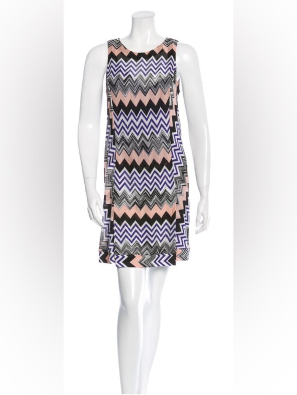 Missoni Mainline Chevron Raschel Knit Shift Dress IT 42 US 6